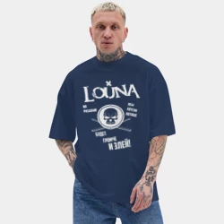 Мужская футболка Oversize хлопок texturе Louna - фото 2