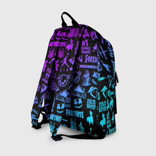 Рюкзак 3D Fortnite x Marshmello neon неон - фото 2
