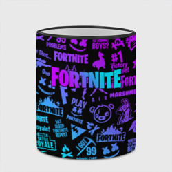 Кружка с полной запечаткой Fortnite x Marshmello neon неон - фото 2