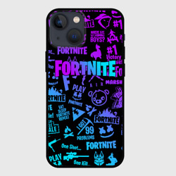 Чехол для iPhone 13 mini Fortnite x Marshmello neon неон