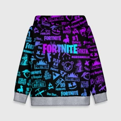 Детская толстовка 3D Fortnite x Marshmello neon неон