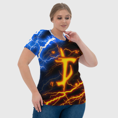 Женская футболка 3D Doom Slayer, цвет 3D печать - фото 6