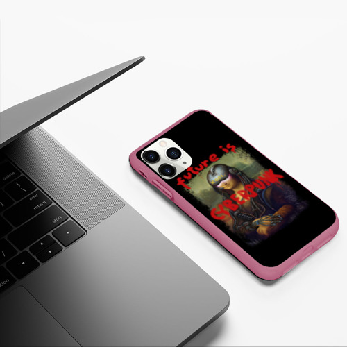 Чехол для iPhone 11 Pro матовый с принтом Cyberpunk Mona Lisa, фото #5