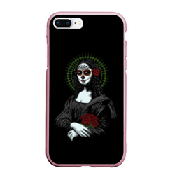 Чехол для iPhone 7Plus/8 Plus матовый Mona Lisa - Santa Muerte