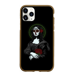 Чехол для iPhone 11 Pro Max матовый Mona Lisa - Santa Muerte