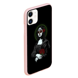 Чехол для iPhone 11 матовый Mona Lisa - Santa Muerte - фото 2