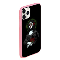 Чехол для iPhone 11 Pro Max матовый Mona Lisa - Santa Muerte - фото 2