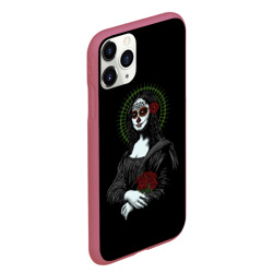 Чехол для iPhone 11 Pro Max матовый Mona Lisa - Santa Muerte - фото 2