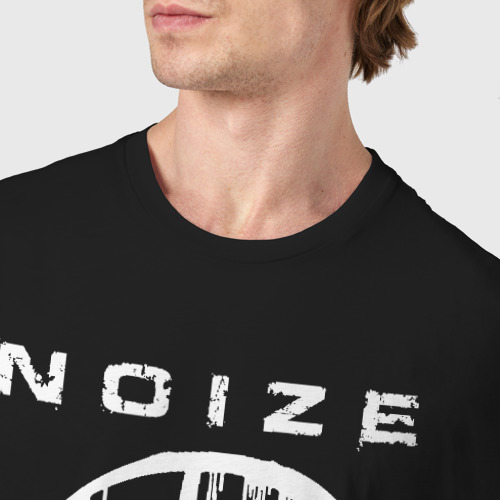Мужская футболка хлопок Noize MC, цвет черный - фото 6