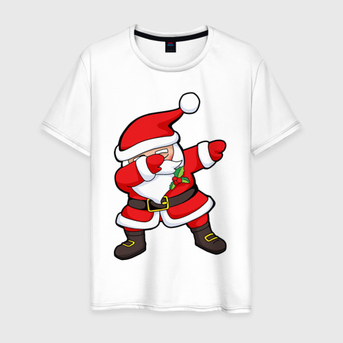 Мужская футболка хлопок Santa dab, цвет белый