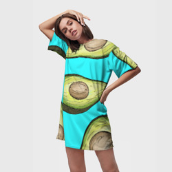 Платье-футболка 3D Авокадо - фото 2