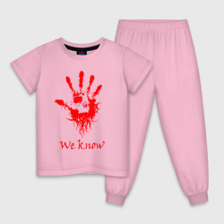 Детская пижама хлопок We know