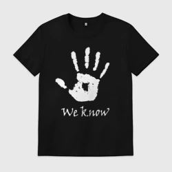 Мужская футболка хлопок We know the Elder Scrolls skyrim TES 5