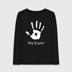 Женский лонгслив хлопок We know the Elder Scrolls skyrim TES 5