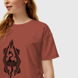 Женская футболка хлопок Oversize The Elder Scrolls - фото 2