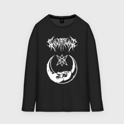 Мужской лонгслив oversize хлопок Ghostemane на спине