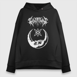 Женское худи Oversize хлопок Ghostemane на спине