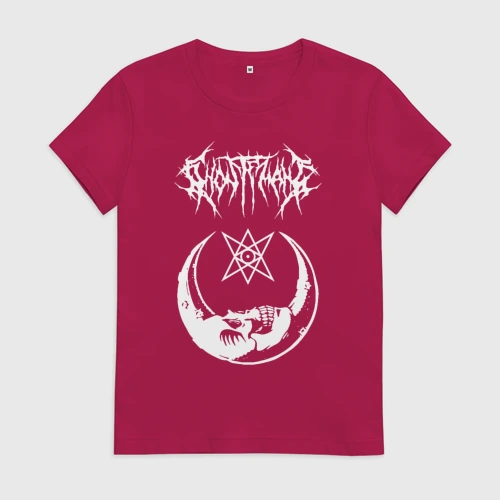 Женская футболка хлопок Ghostemane на спине