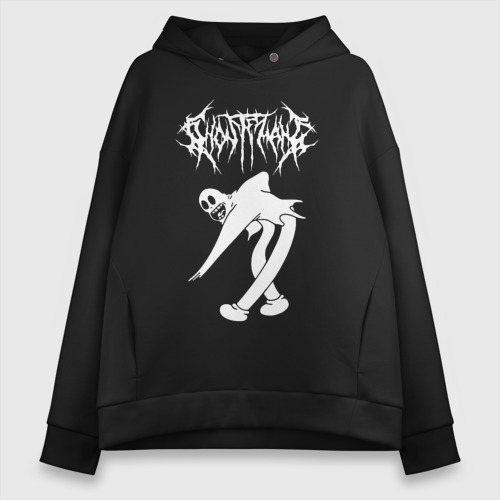 Женское худи Oversize хлопок Ghostemane, цвет черный