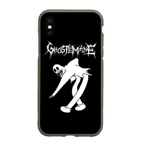 Чехол для iPhone XS Max матовый Ghostemane, цвет темно-зеленый