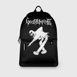 Рюкзак с принтом Ghostemane для любого человека, вид спереди №3. Цвет основы: белый