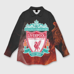 Женская рубашка oversize 3D Liverpool