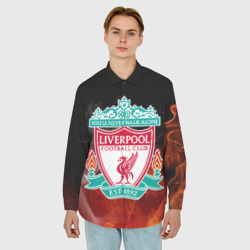 Мужская рубашка oversize 3D Liverpool - фото 2