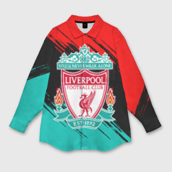 Мужская рубашка oversize 3D Liverpool