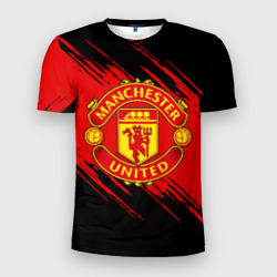 Мужская футболка 3D Slim Манчестер Юнайтед FCMU Manchester united