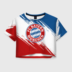 Женская футболка Crop-top 3D Bayern Munchen Байерн Мюнхен