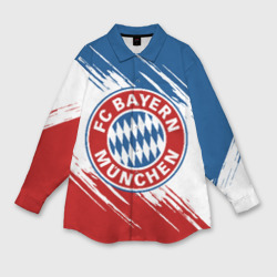 Женская рубашка oversize 3D Bayern Munchen Байерн Мюнхен