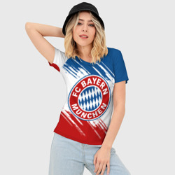 Женская футболка 3D Slim Bayern Munchen Байерн Мюнхен - фото 2