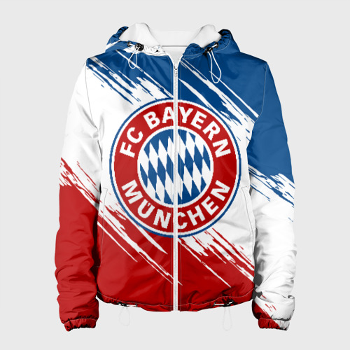 Женская куртка 3D Bayern Munchen Байерн Мюнхен, цвет белый