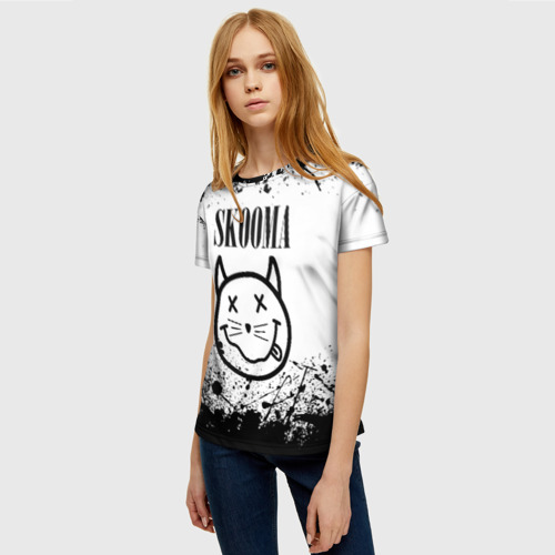 Женская футболка 3D Skooma skyrim Nirvana, цвет 3D печать - фото 3