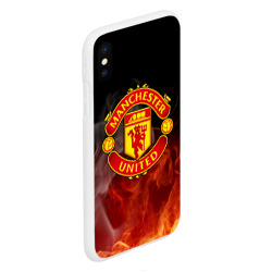 Чехол для iPhone XS Max матовый Манчестер Юнайтед - фото 2