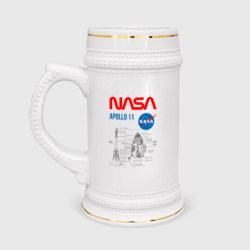 Кружка пивная Nasa Apollo 11 