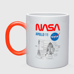 Кружка хамелеон Nasa Apollo 11 
