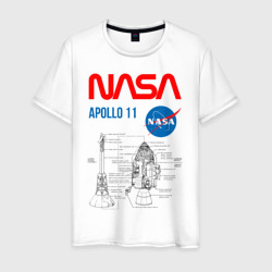 Nasa Apollo 11  – Мужская футболка хлопок с принтом купить со скидкой в -20%