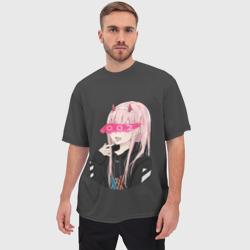 Мужская футболка oversize 3D Zero Two - фото 2