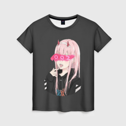 Женская футболка 3D Zero Two