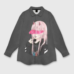 Мужская рубашка oversize 3D Zero Two