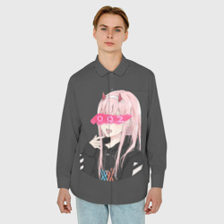 Мужская рубашка oversize 3D Zero Two - фото 2