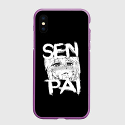 Чехол для iPhone XS Max матовый Senpai