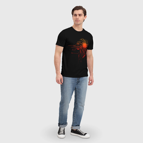 Мужская футболка 3D Fire IC, цвет 3D печать - фото 5
