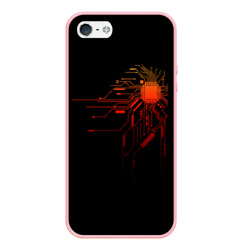 Чехол для iPhone 5/5S матовый Fire IC