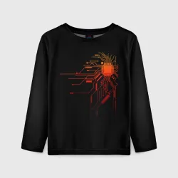 Детский лонгслив 3D Fire IC