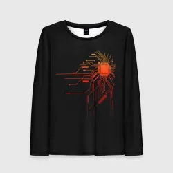 Женский лонгслив 3D Fire IC