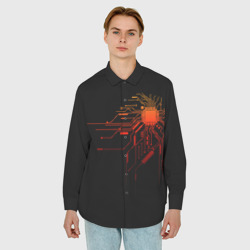 Мужская рубашка oversize 3D Fire IC - фото 2