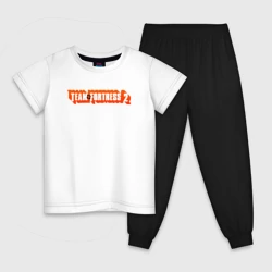 Детская пижама с белой футболкой Team fortress 2