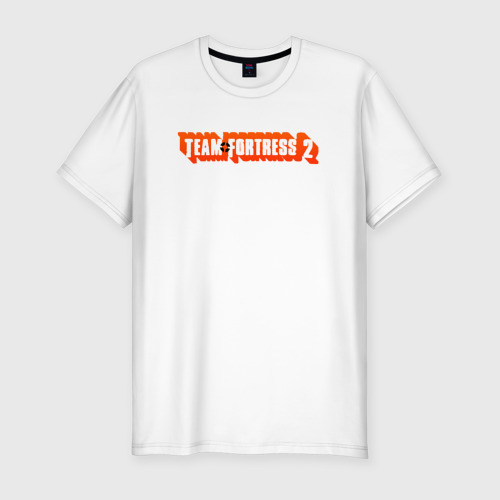 Мужская футболка приталенная из хлопка с принтом Team fortress 2, вид спереди №1